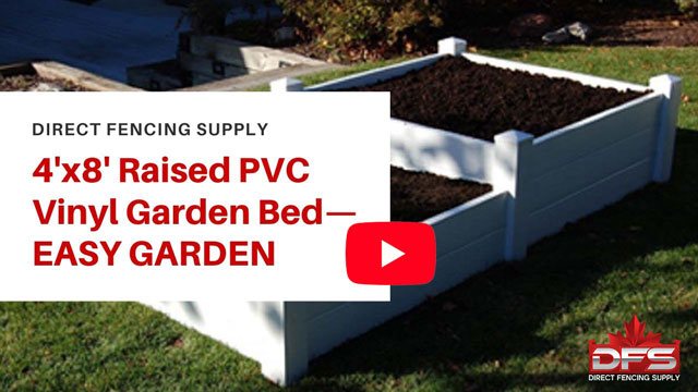 vinyl fence 4x8 Garden Box YouTube Thumbnail