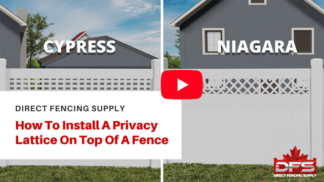 Lattice on Top Vinyl Fence Installation YouTube Thumbnail